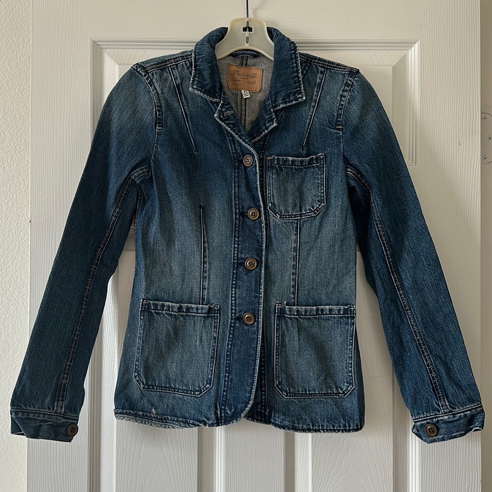 Madewell Denim Chore Jacket Coat Size XSmall